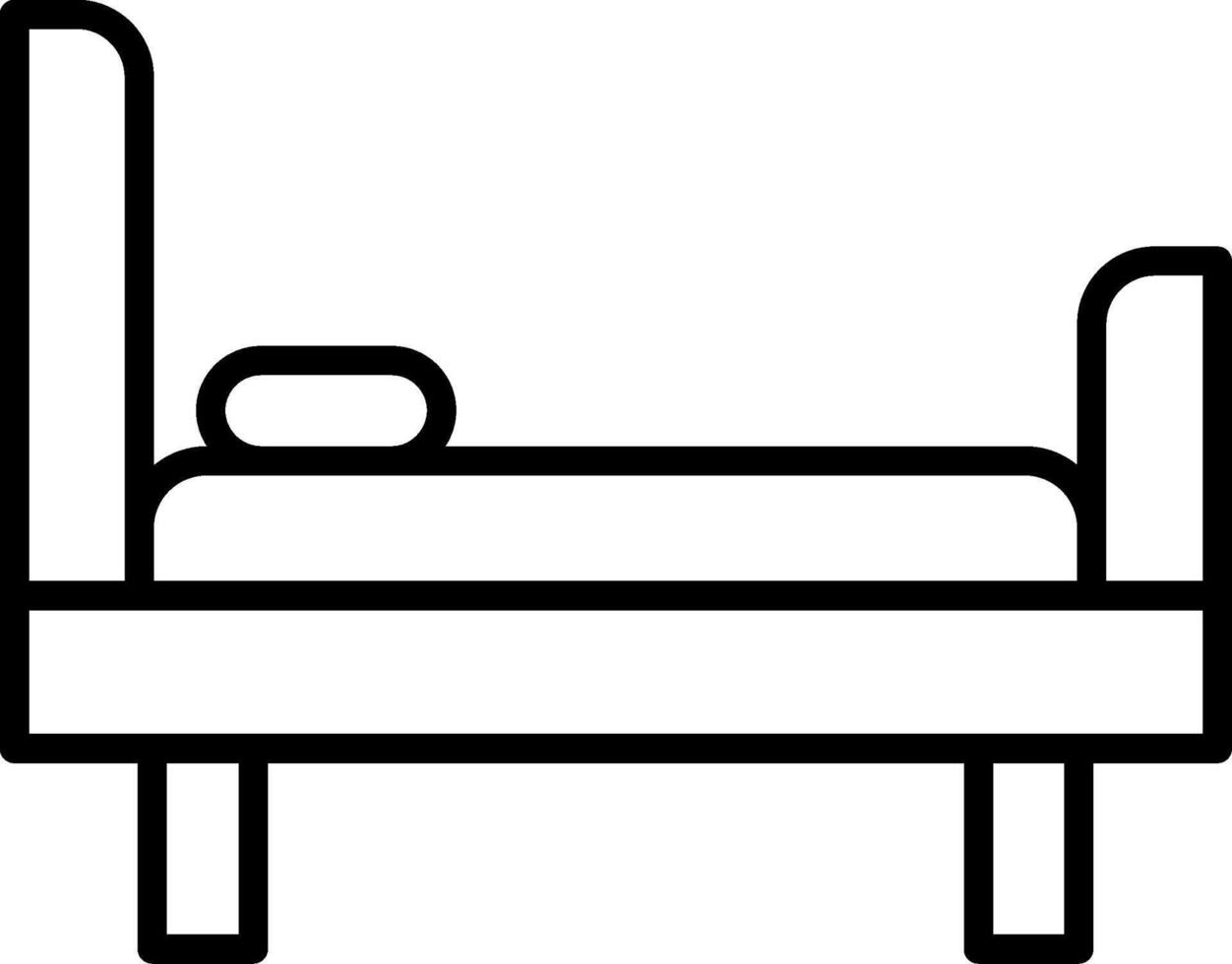 Bed Line Icon vector