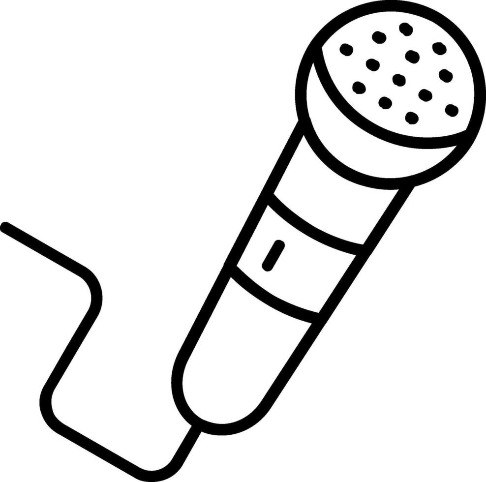 Microphone Line Icon vector