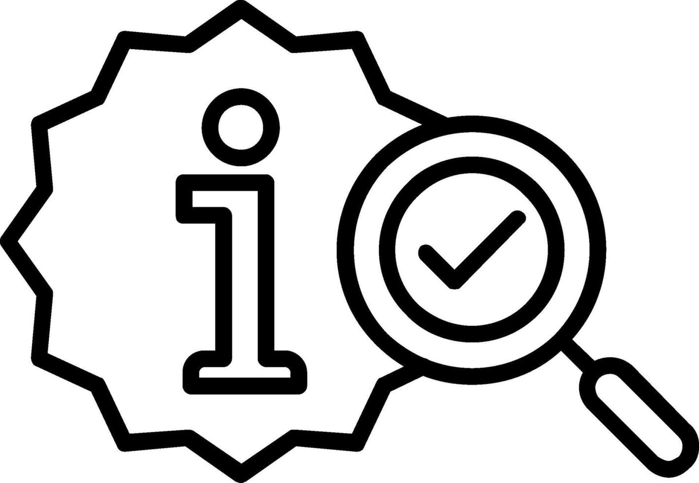 information Line Icon vector