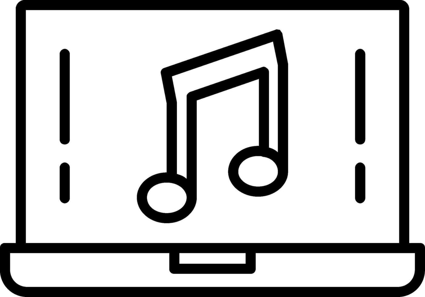 Music Line Icon vector