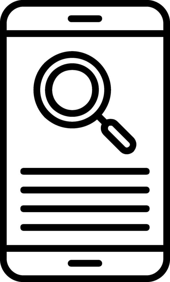 Smartphone Line Icon vector