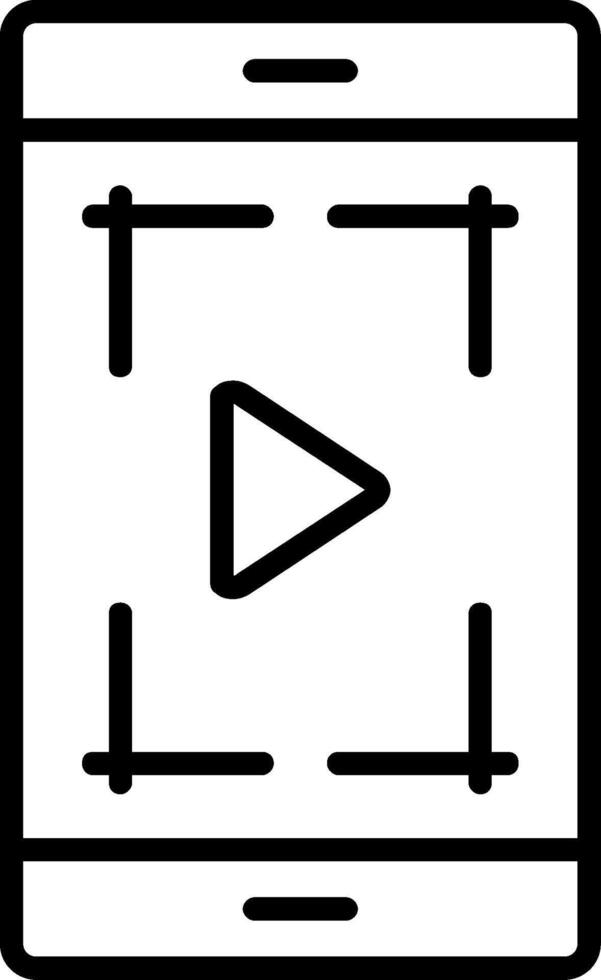 Screenshot Line Icon vector