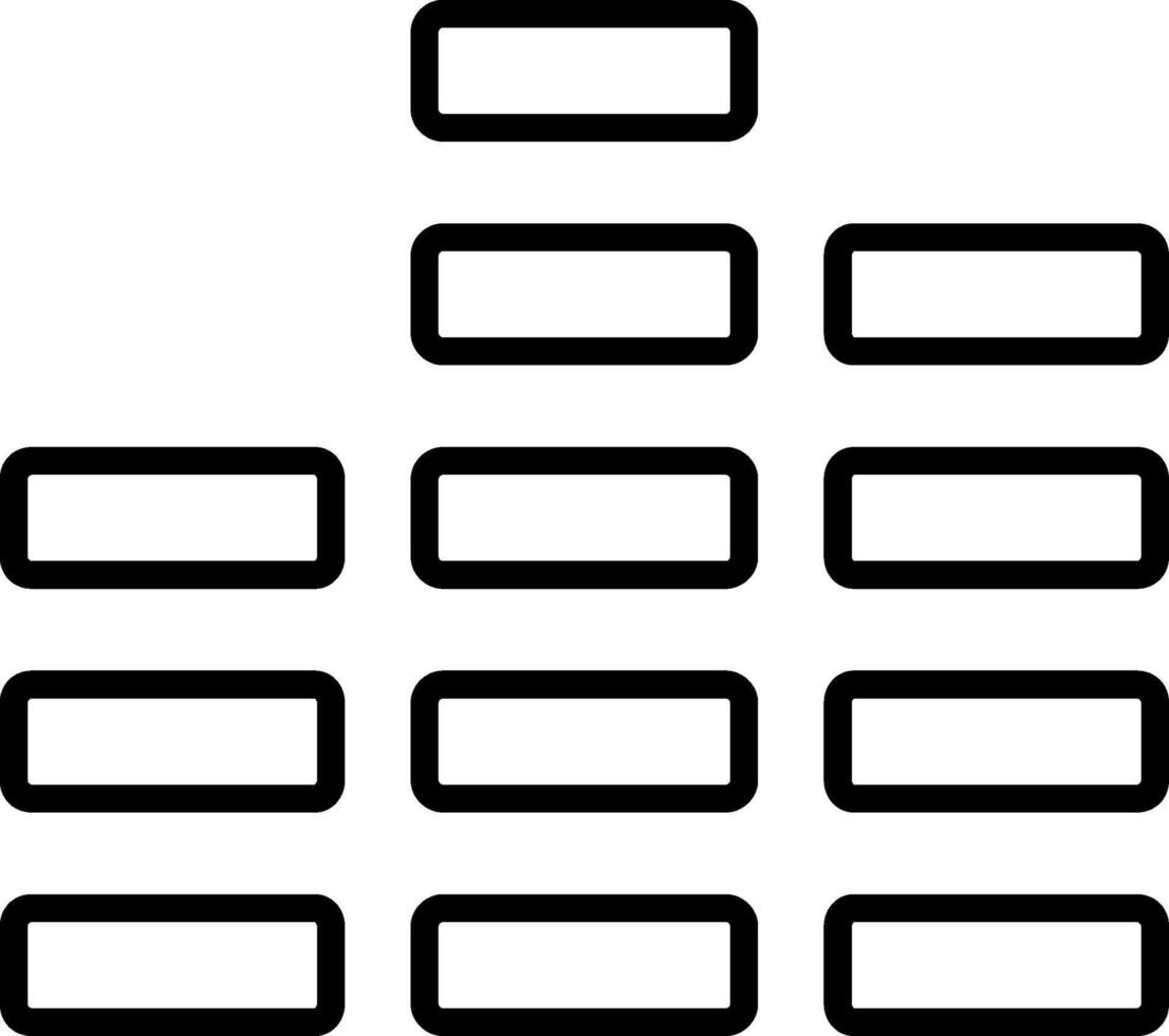 Music Bars Line Icon vector