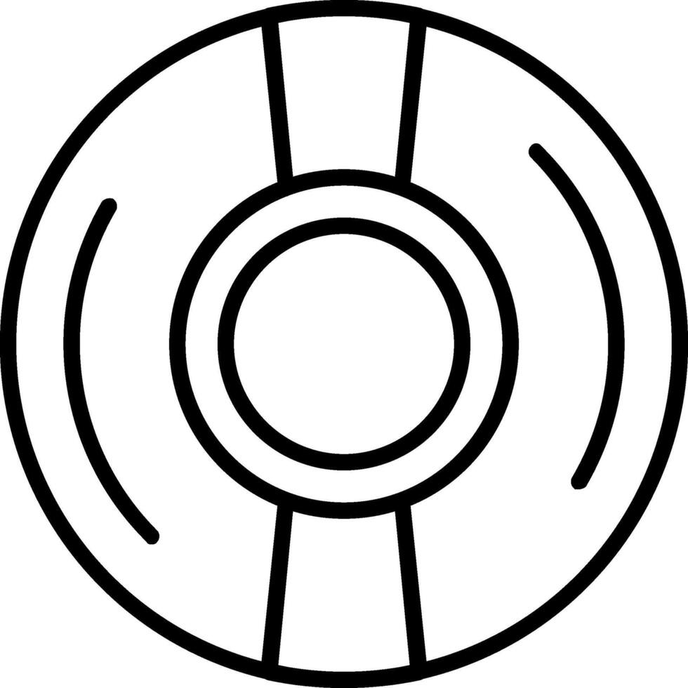 Cd Line Icon vector