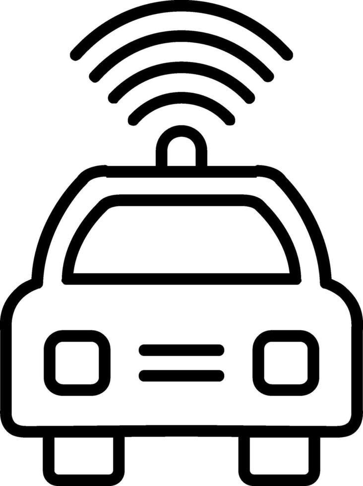 Car Line Icon vector