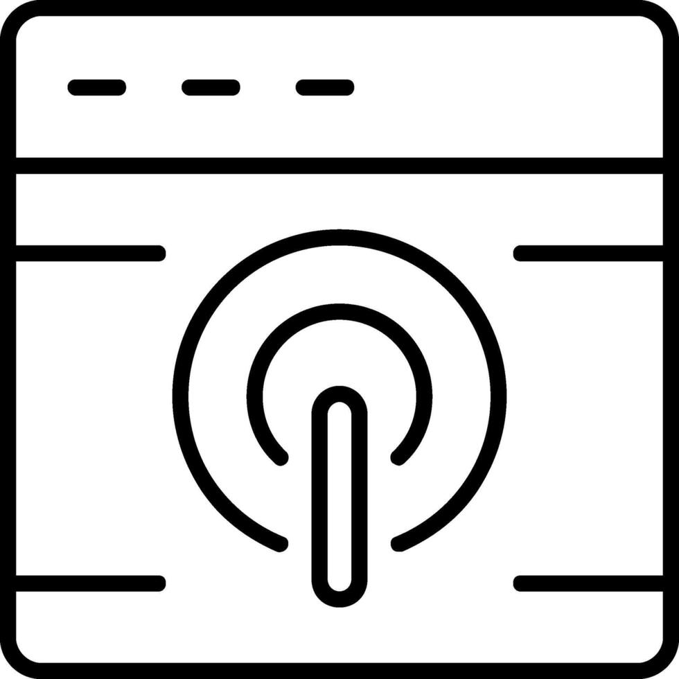 Browser Line Icon vector