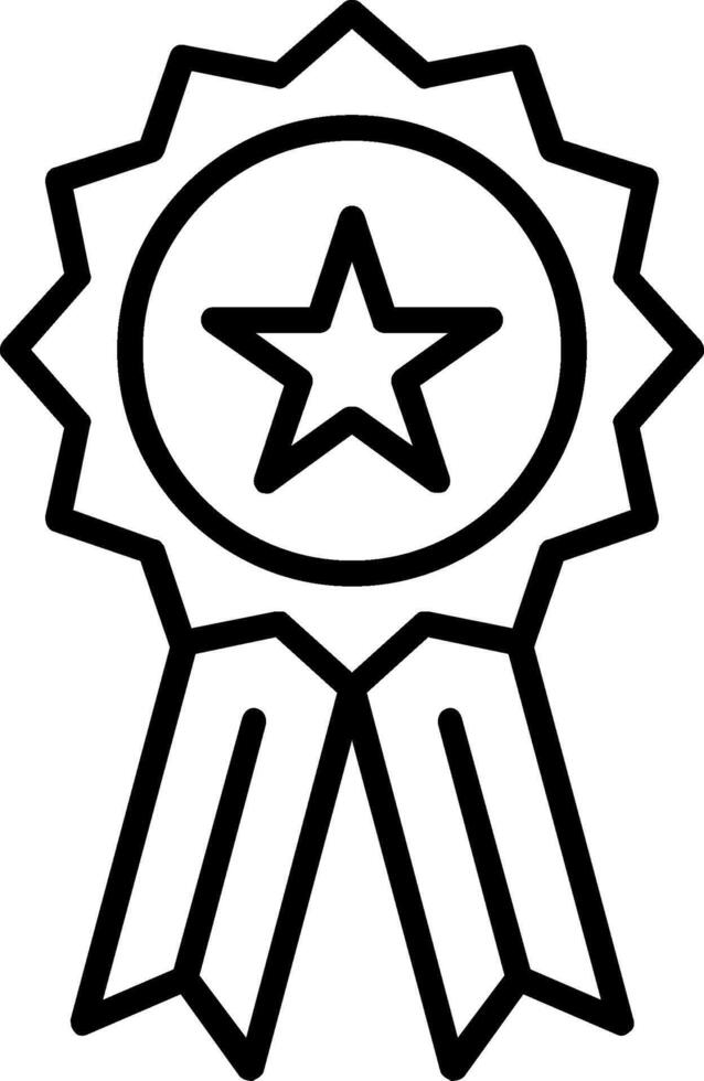 Badge Line Icon vector