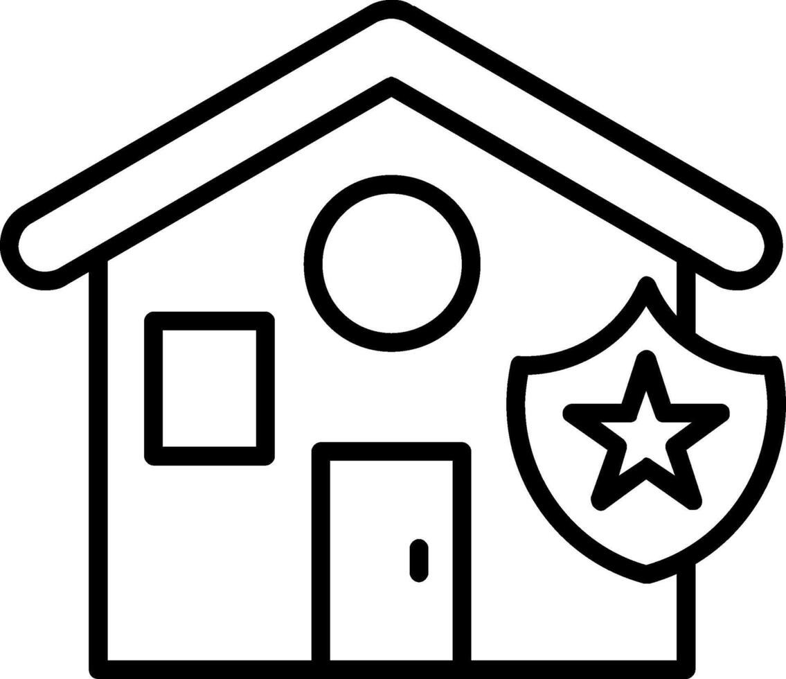 House Line Icon vector