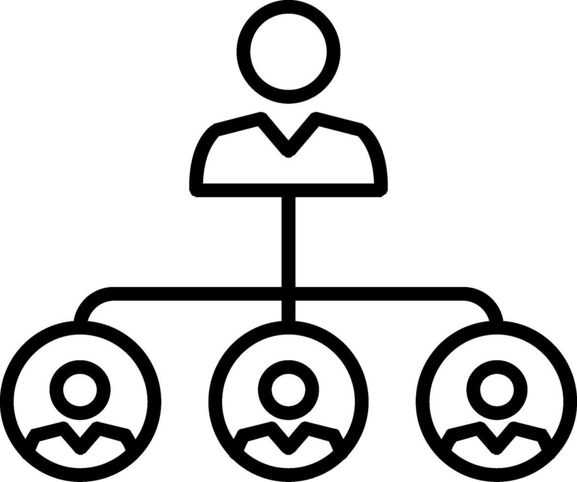 Team Line Icon vector