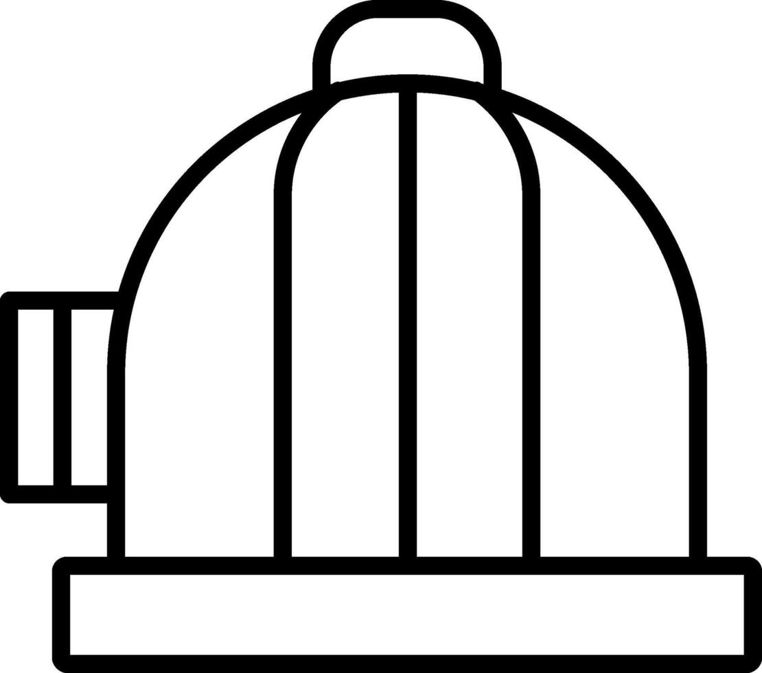 Cage Line Icon vector