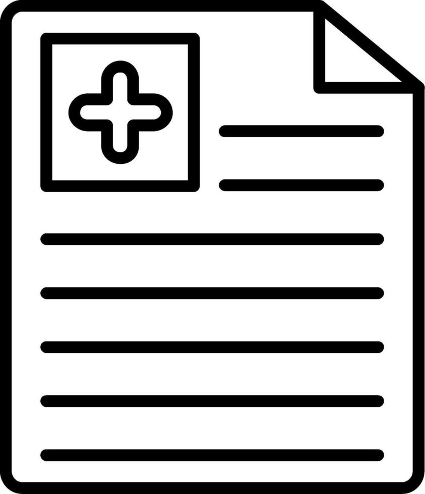 Document Line Icon vector