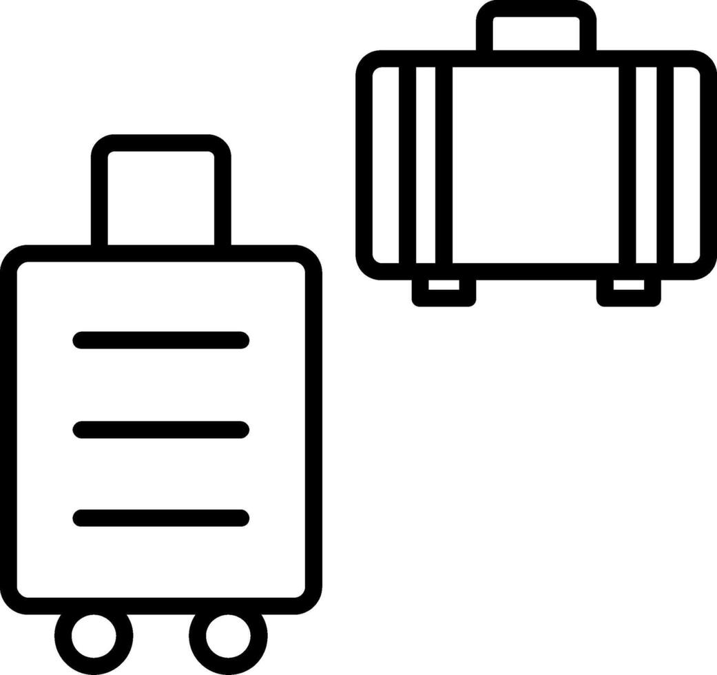 Bags Line Icon vector