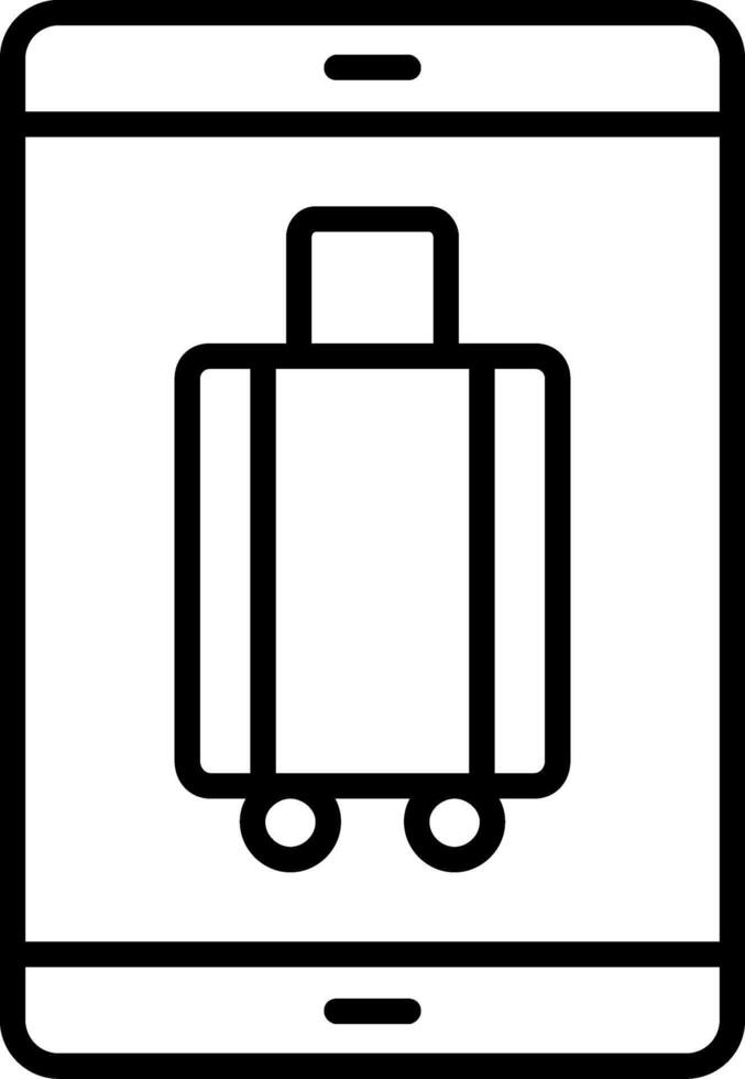 Mobile Line Icon vector
