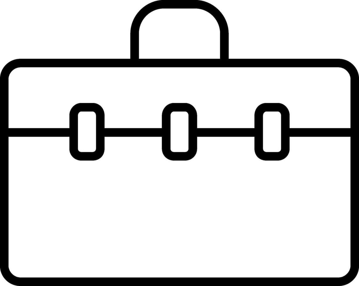 Suitcase Line Icon vector