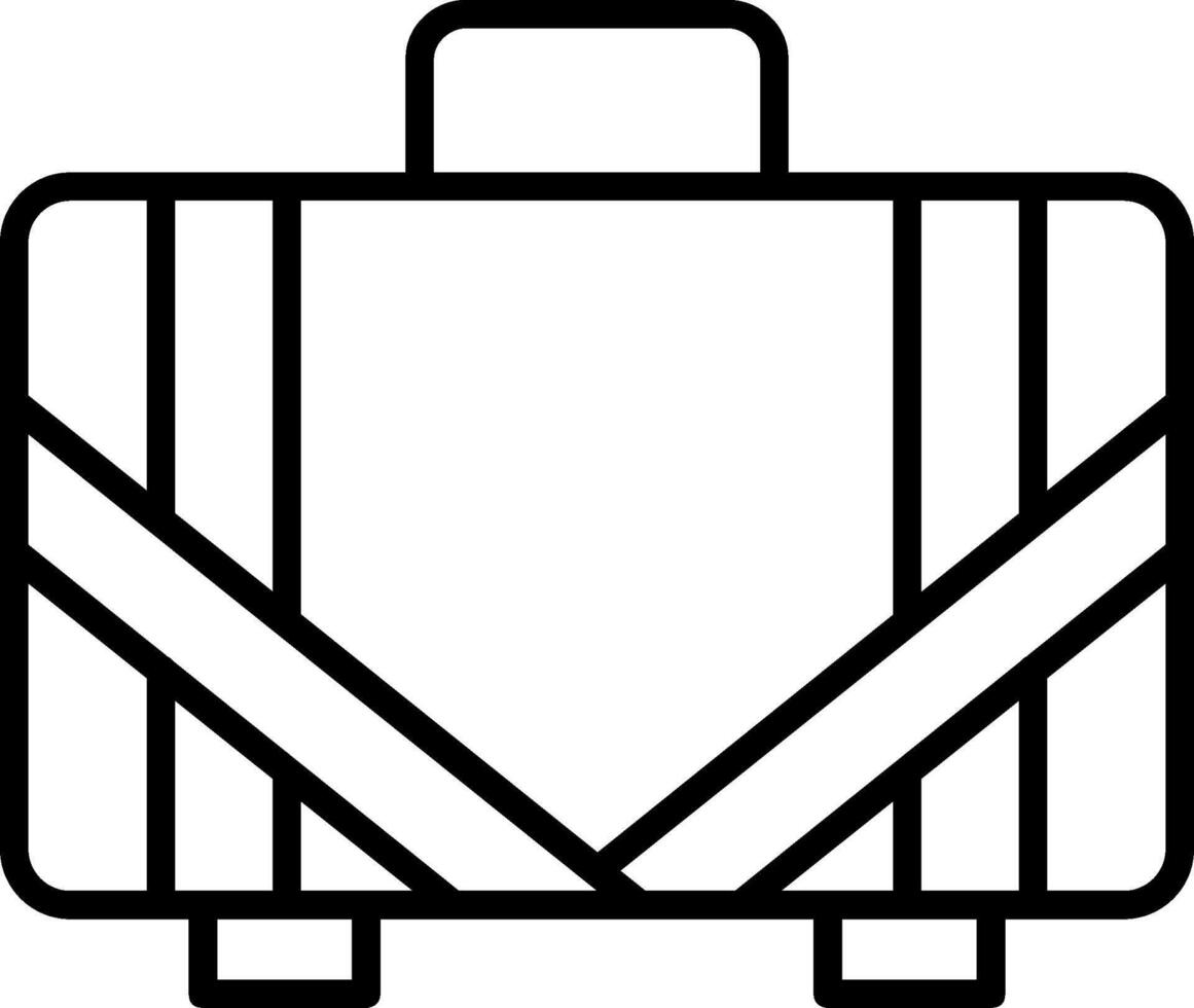 Suitcase Line Icon vector