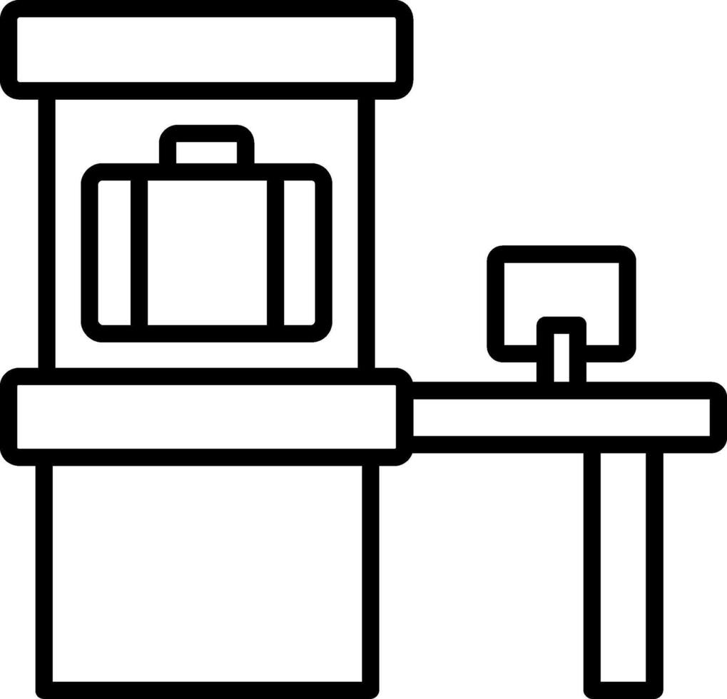 Scanner Line Icon vector