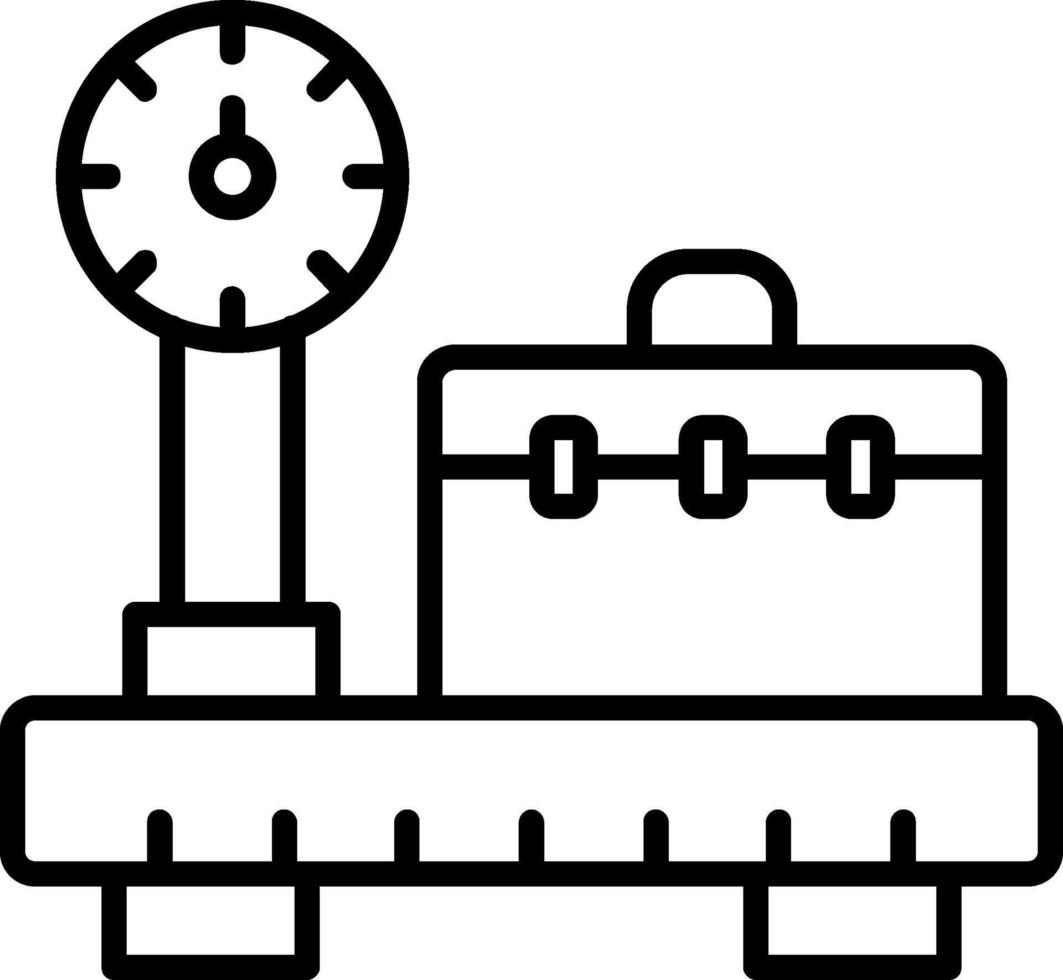 Scales Line Icon vector