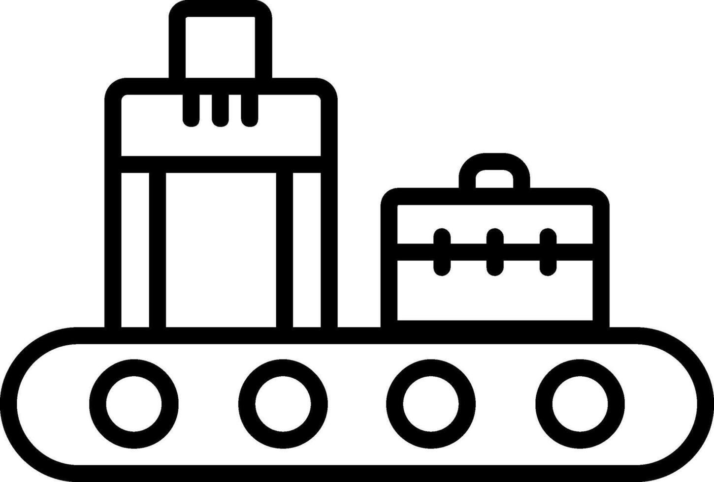 Conveyor Line Icon vector