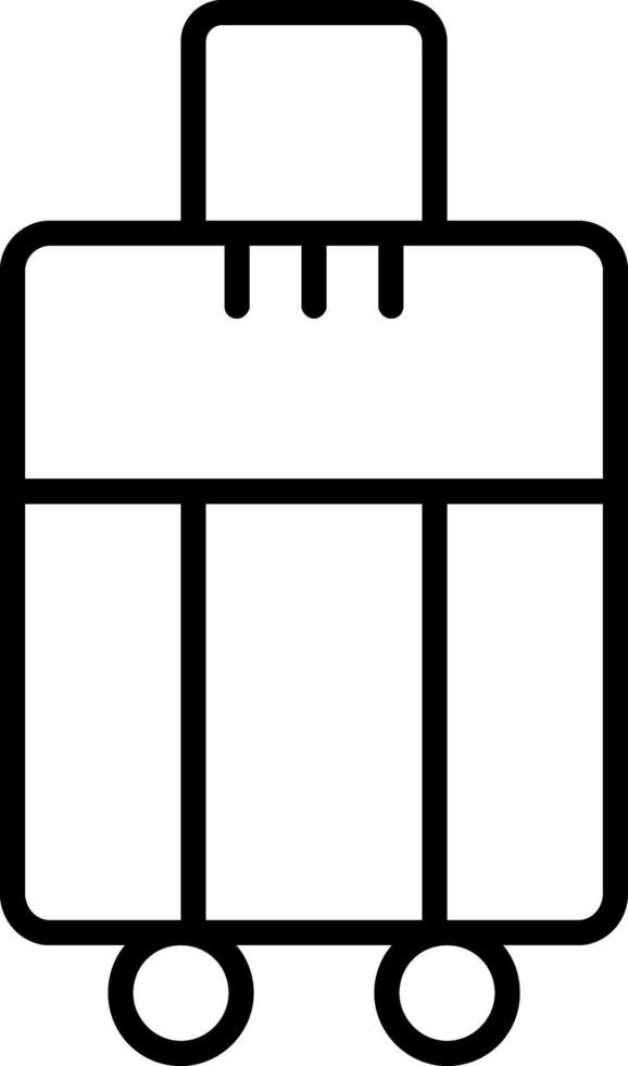 Luggage Line Icon vector