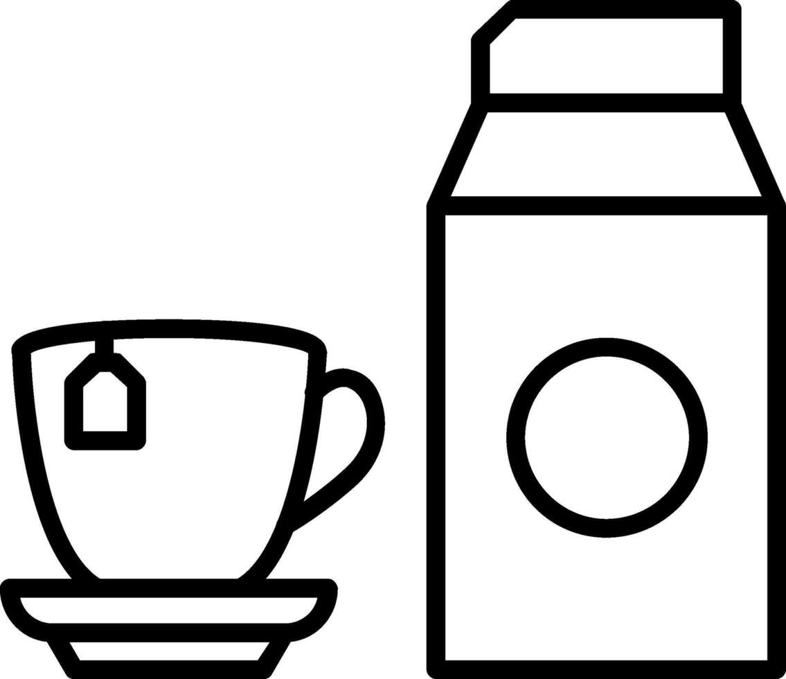 Milk Line Icon vector