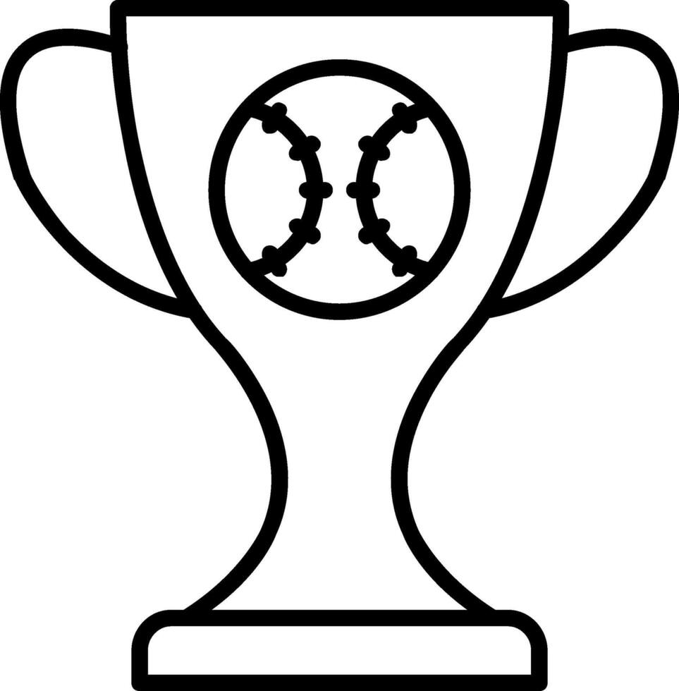 Baseball Line Icon vector