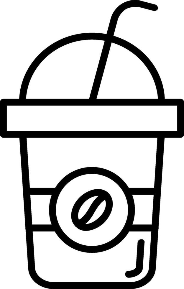 Latte Line Icon vector