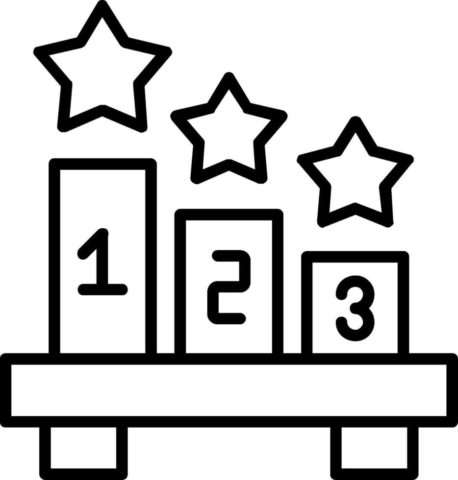 Number Line Icon vector