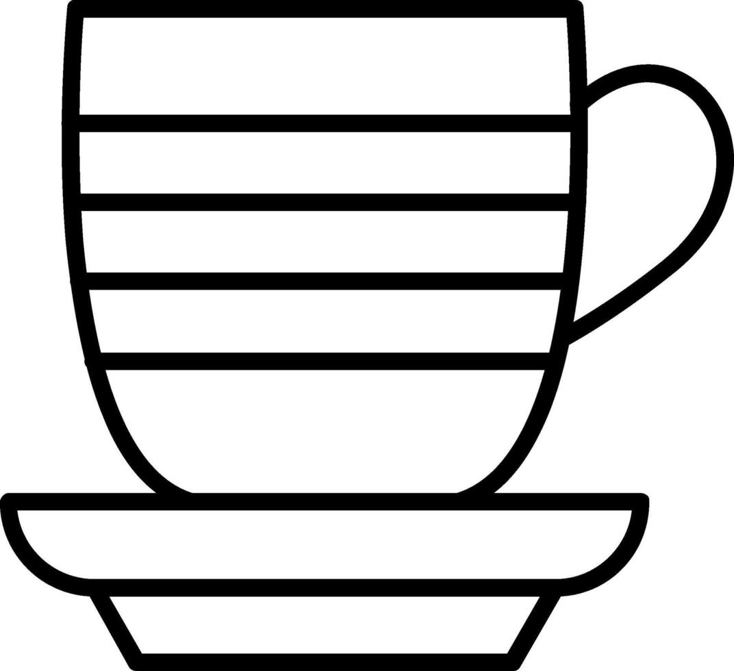 Cup Line Icon vector