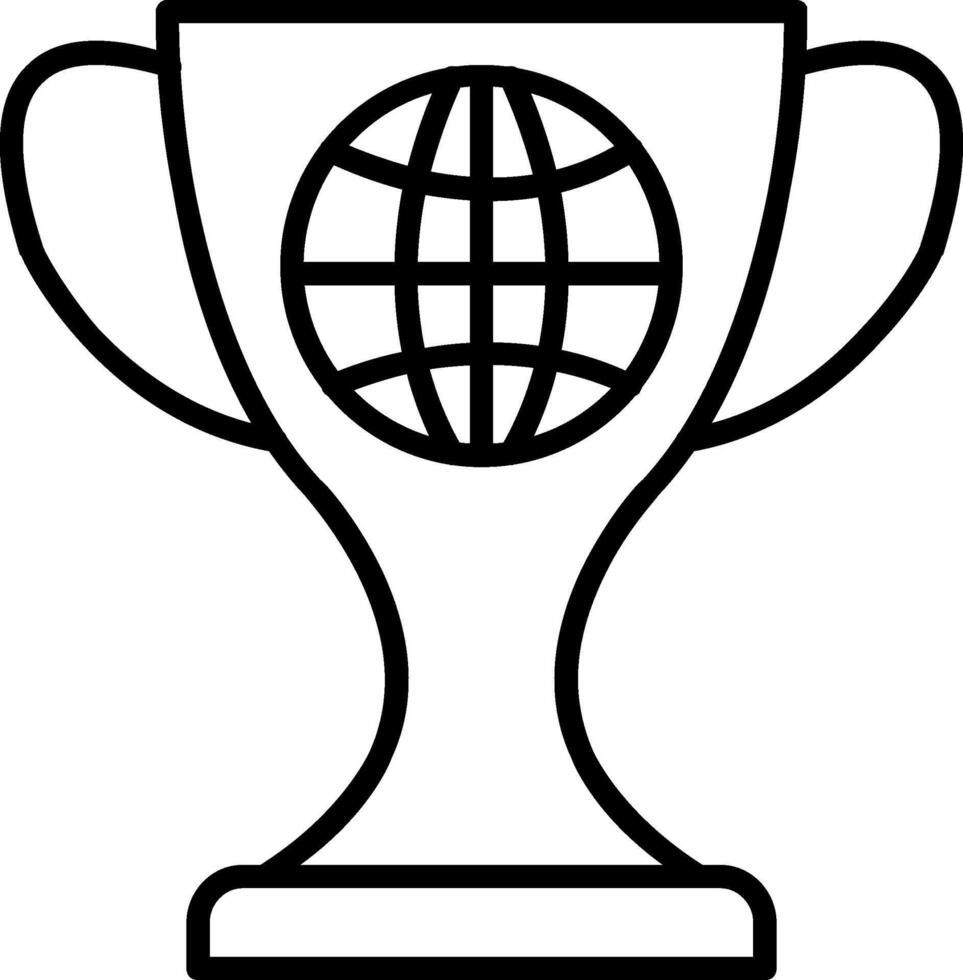 World Line Icon vector