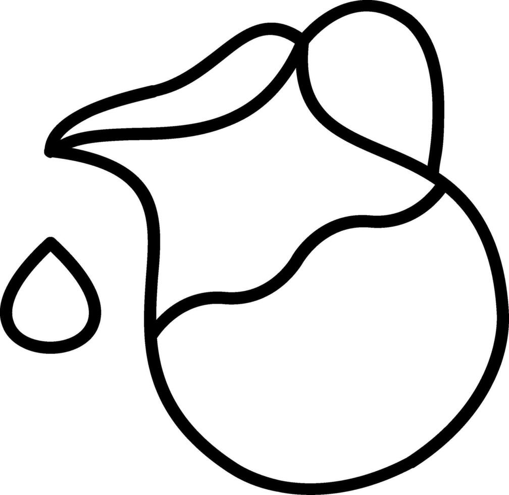 Jug Line Icon vector