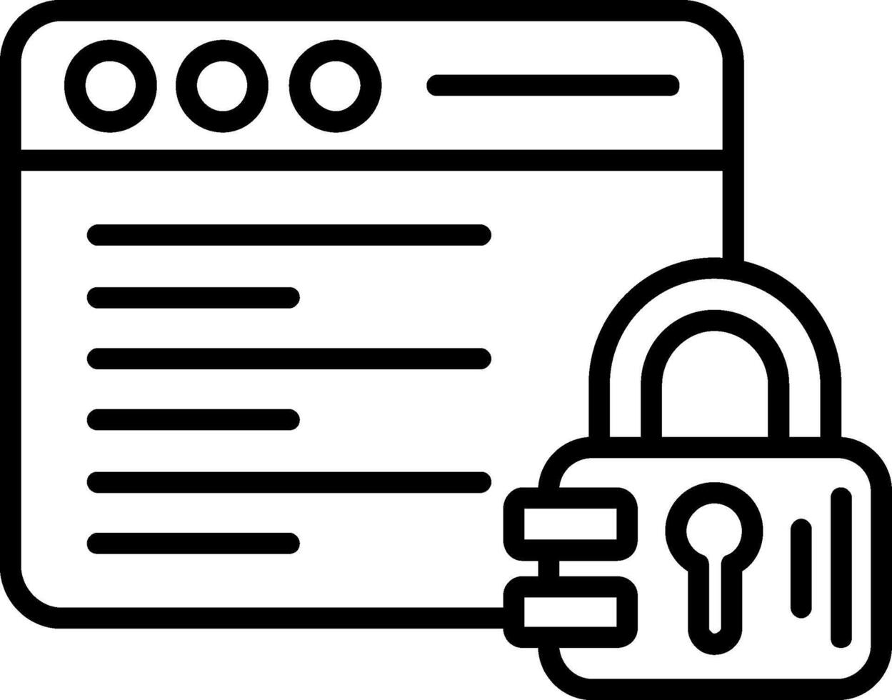 Programming Line Icon vector