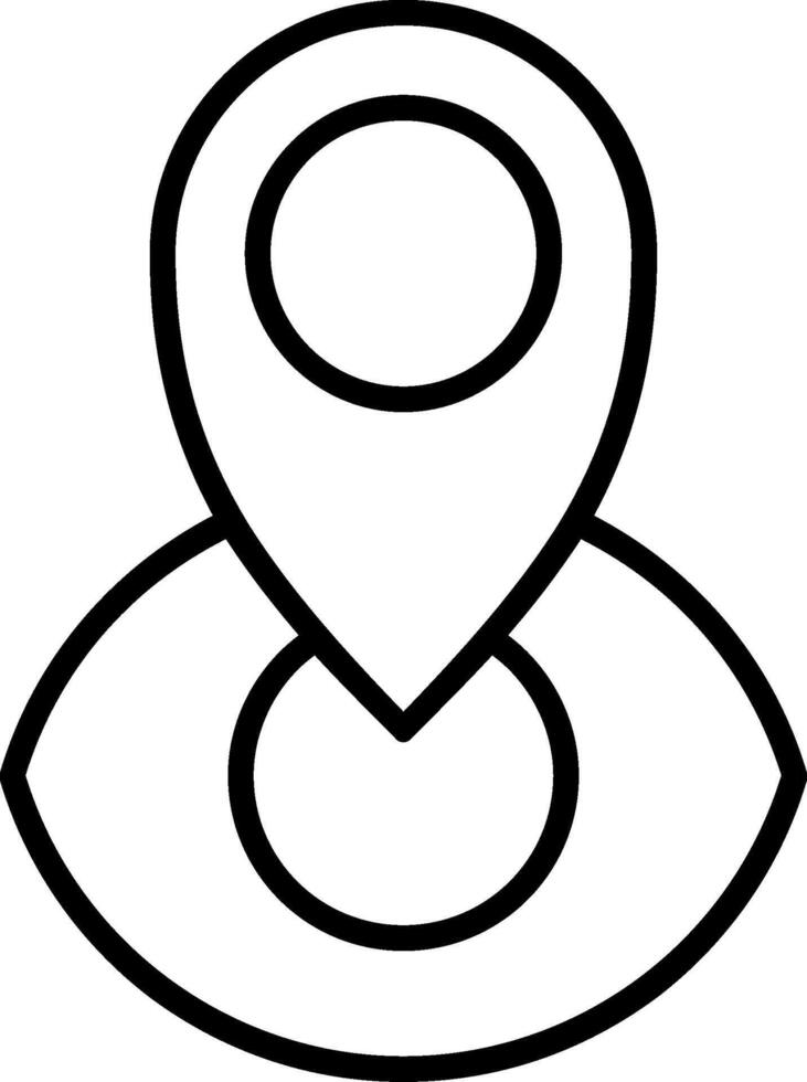 Eye Line Icon vector