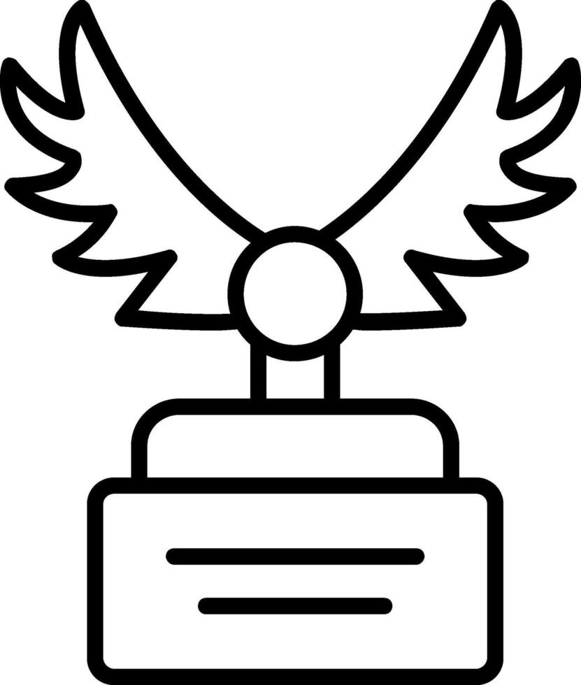 Wings Line Icon vector