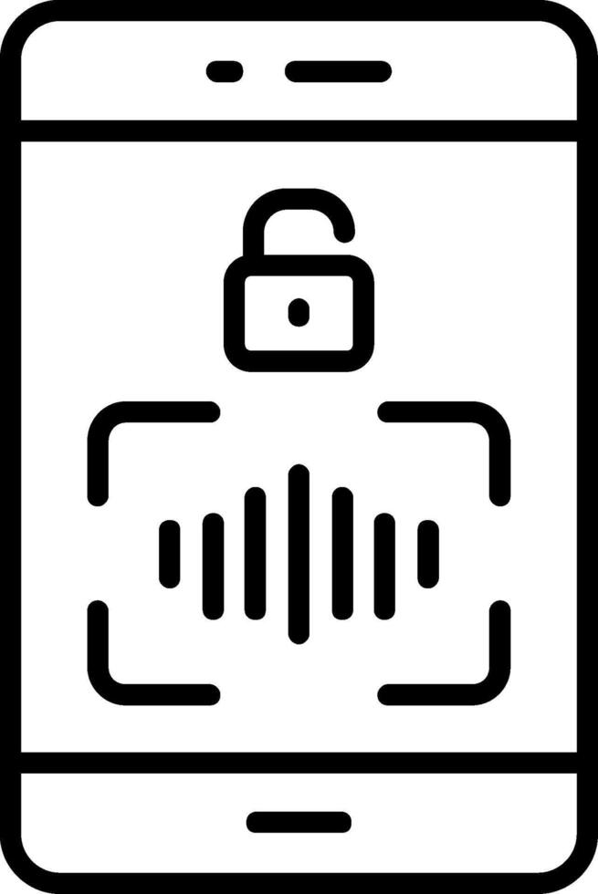 Smartphone Line Icon vector