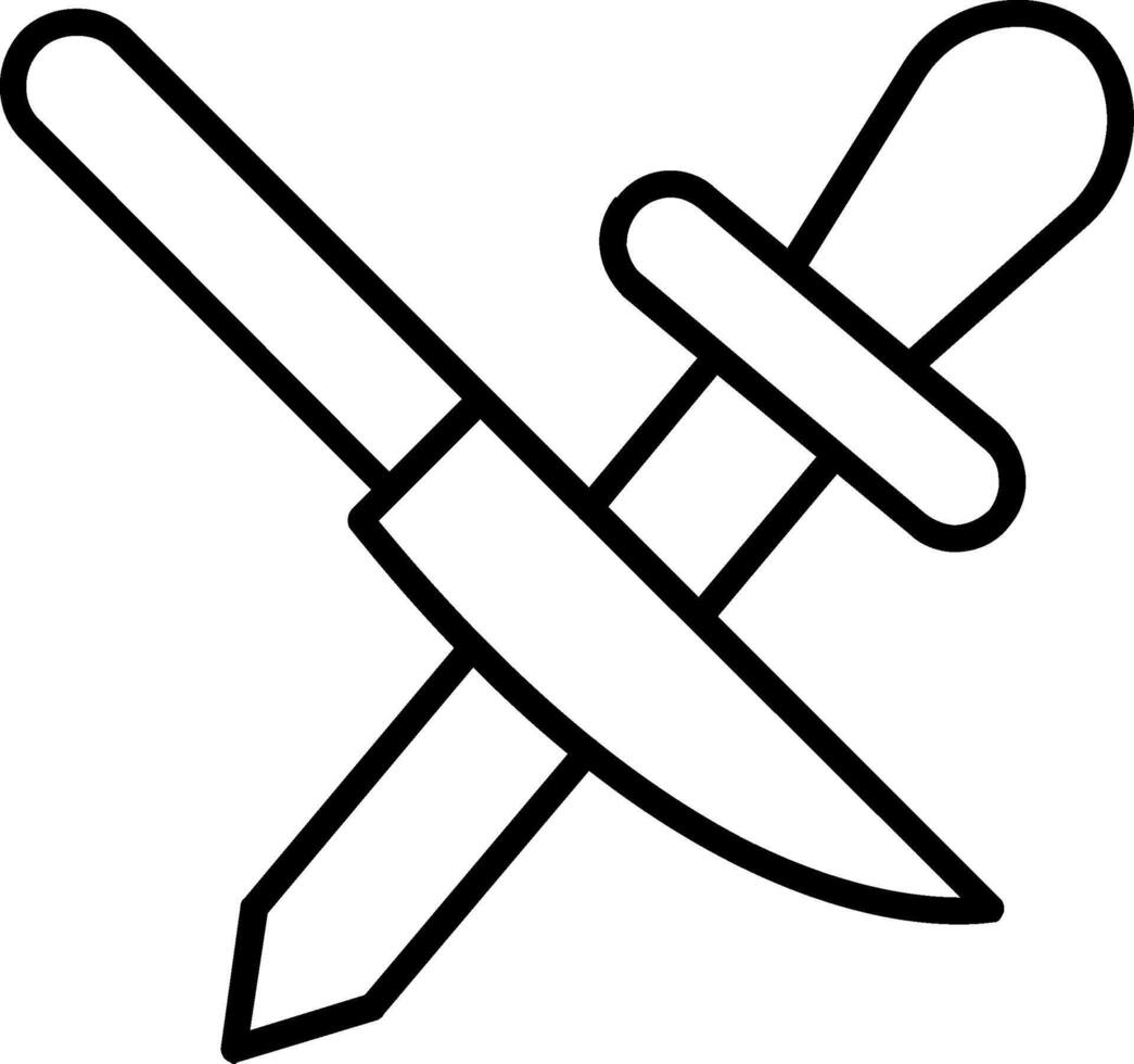 Sharpening Line Icon vector