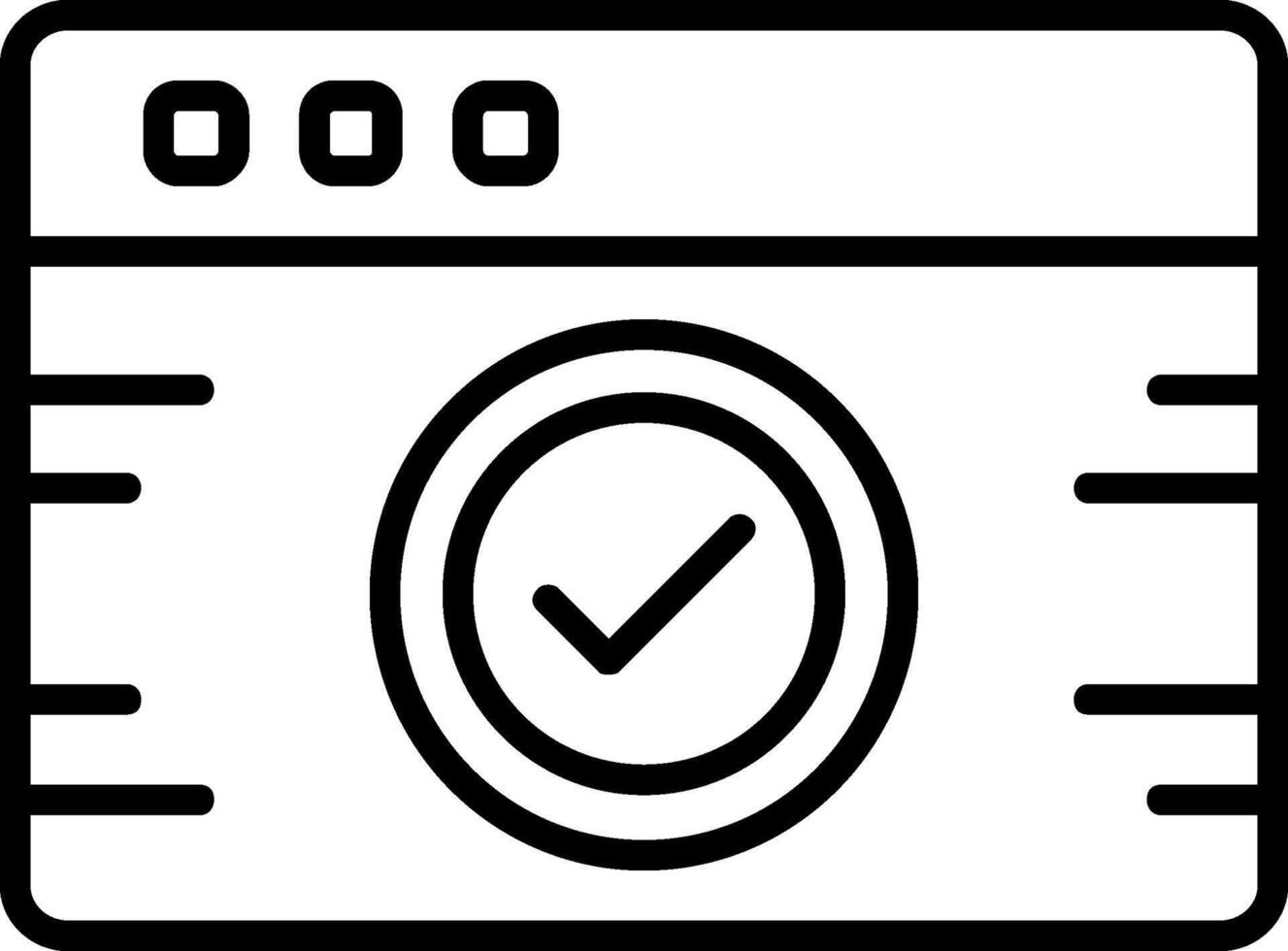 Web Browser Line Icon vector