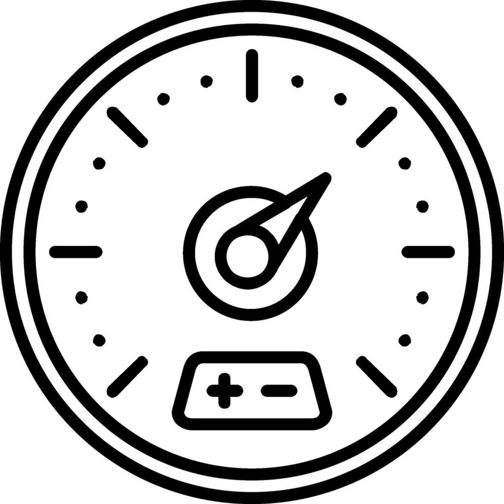 Gauge Line Icon vector