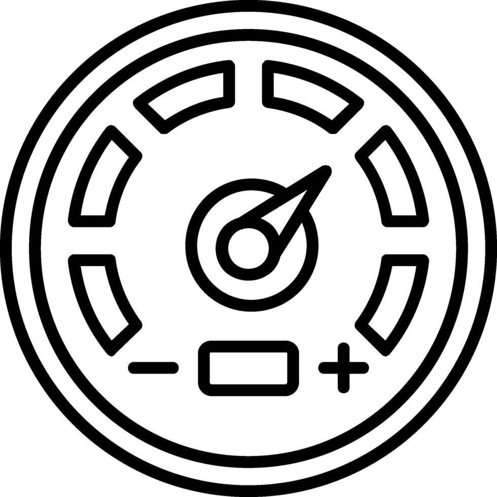 Gauge Line Icon vector