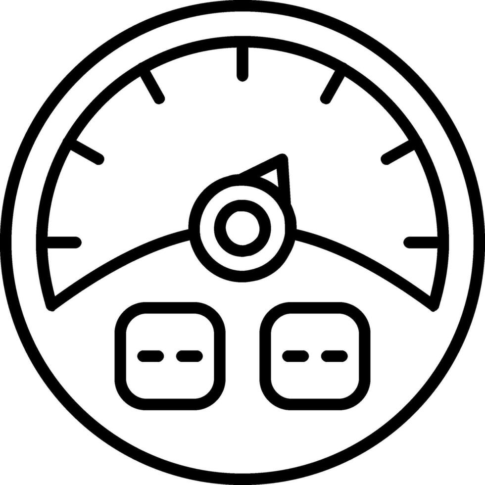 Gauge Line Icon vector