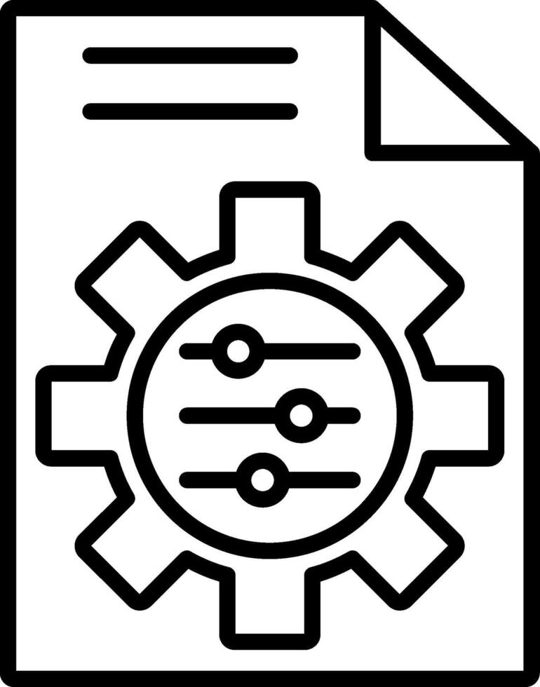 Control Line Icon vector