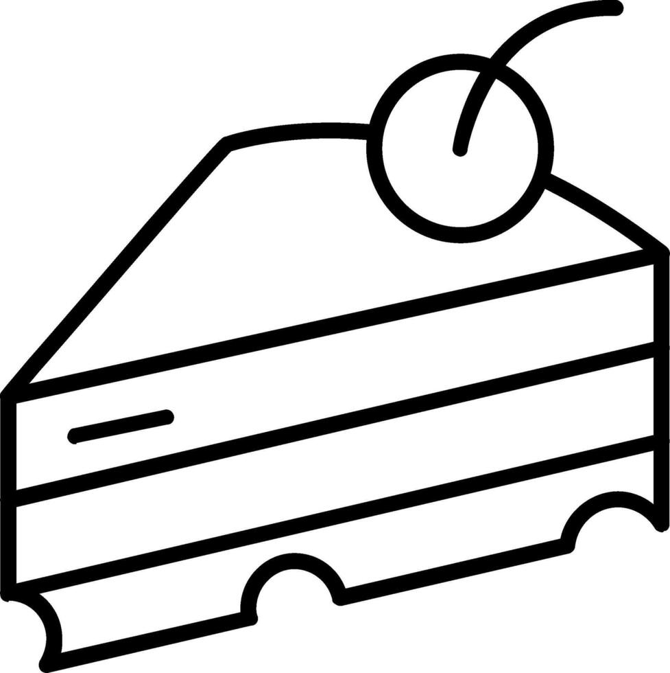 Pastry Line Icon vector