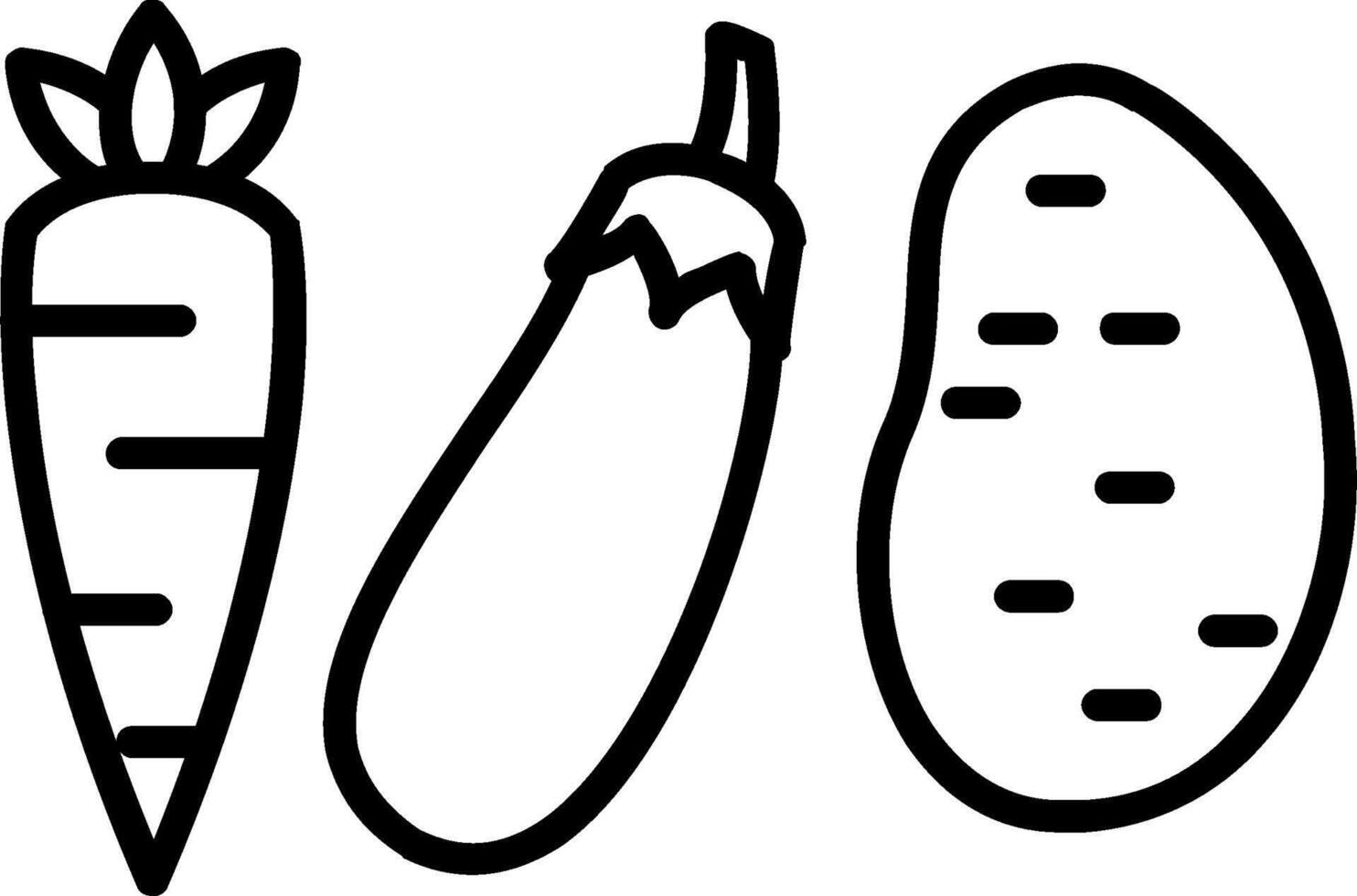 Vegetables Line Icon vector