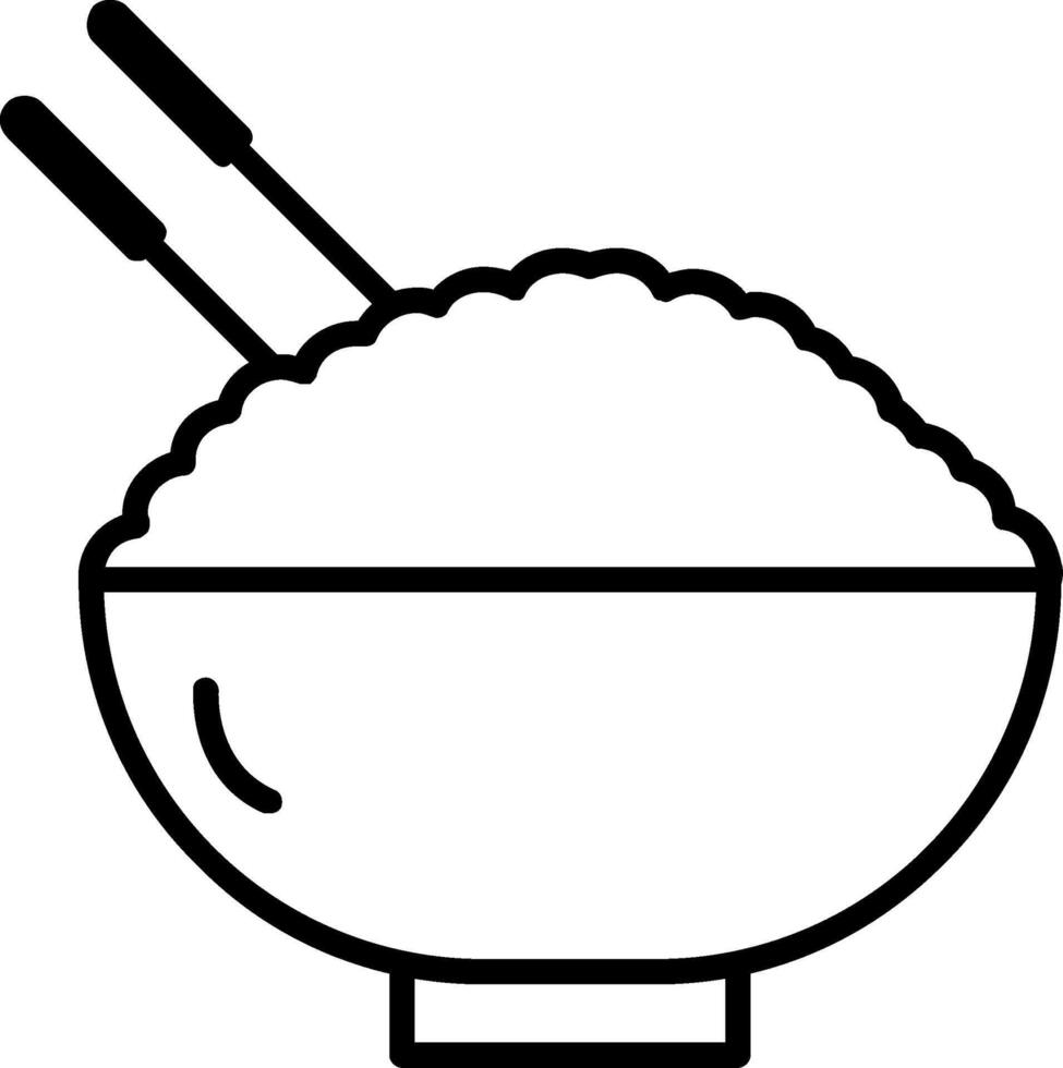 Chinese Food Line Icon vector