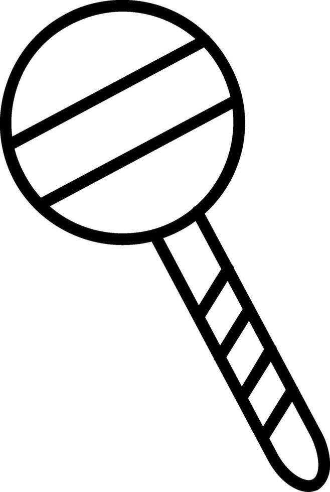 Lollipop Line Icon vector