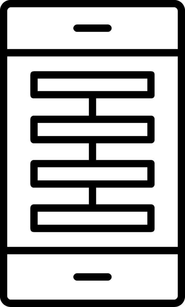 App Line Icon vector