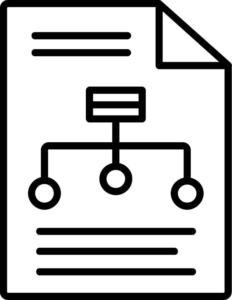 Hierarchy Line Icon vector