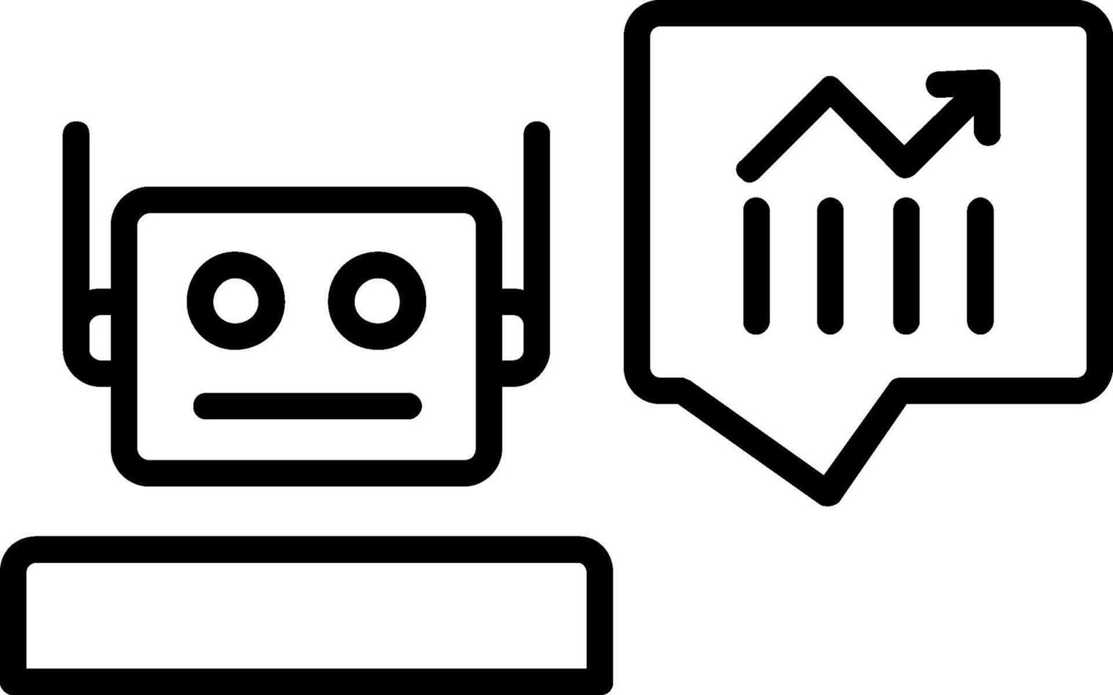 Prediction Line Icon vector
