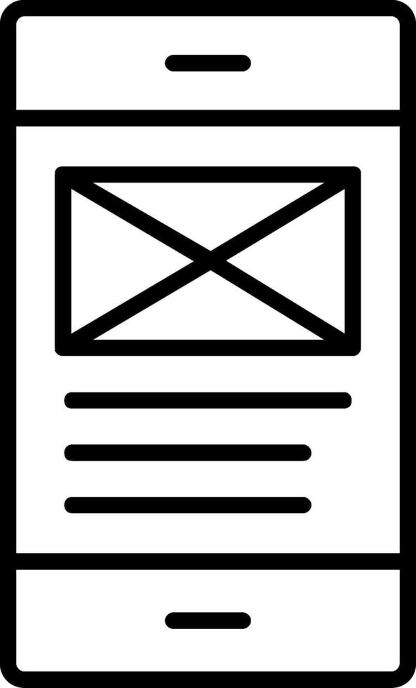 Email Line Icon vector