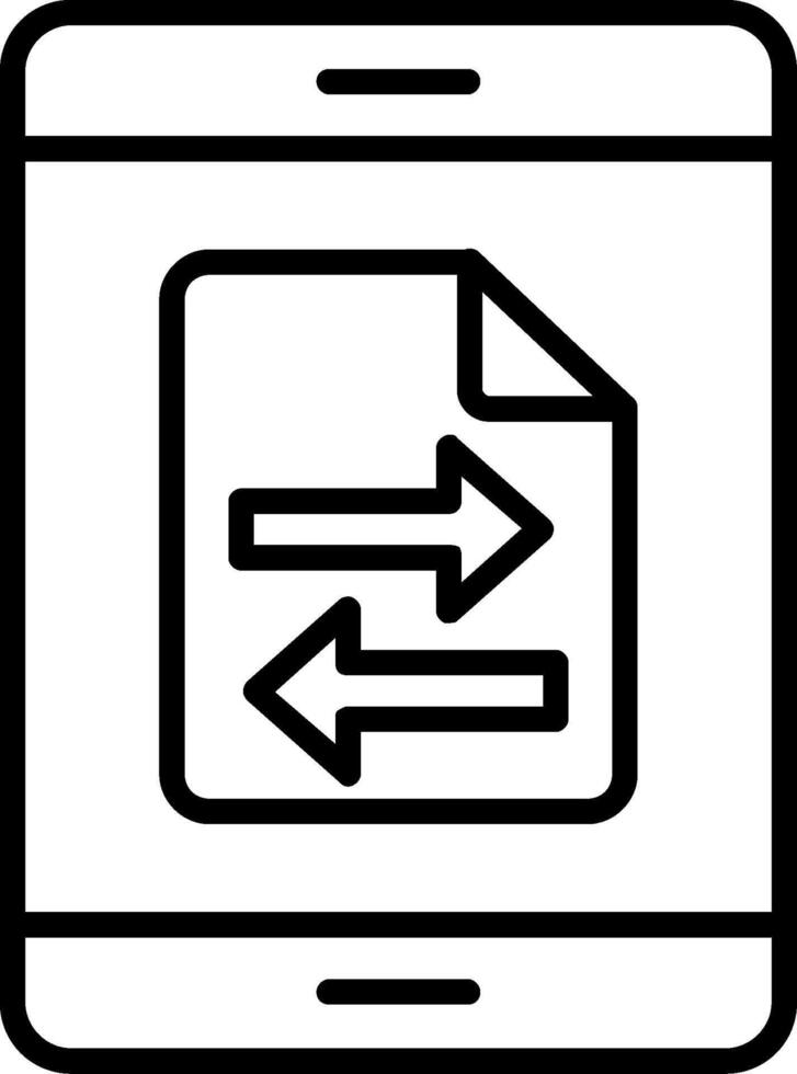 Data Transfer Line Icon vector