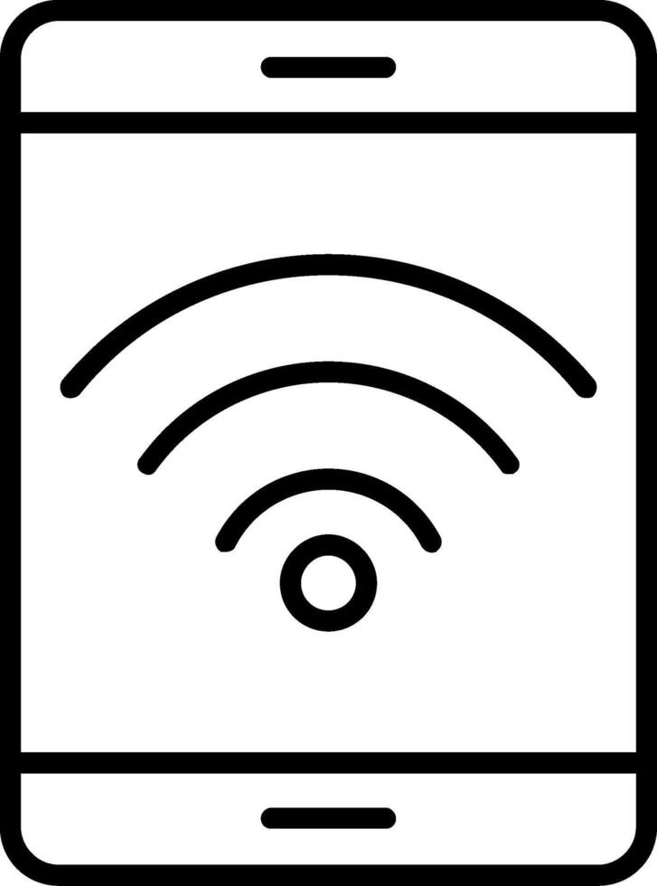 Wifi Line Icon vector
